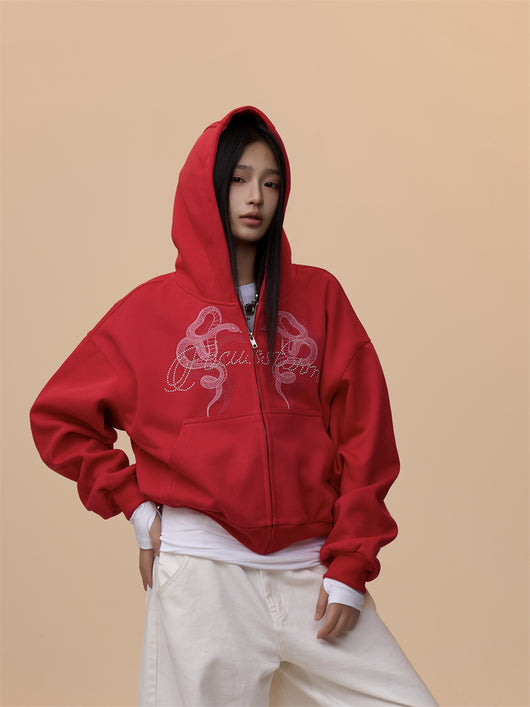 Sudadera Estampada con Capucha Retro para Mujer - Image 14