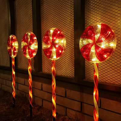 Luz Navideña Solar en Forma de Caramelo - LED Impermeable para Exterior - Image 2