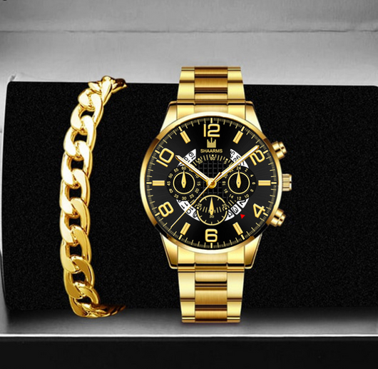Reloj de Cuarzo Grande con Tres Ojos y Calendario - Diseño Redondo Elegante - Image 14