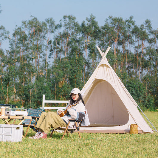 Carpa Pirámide Impermeable Oxford para Camping e Interior - Image 4