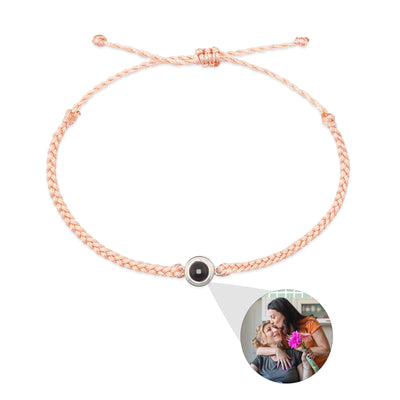 Pulsera de Proyección de Foto Personalizada Tejida a Mano - Joya Romántica para Parejas - Image 22