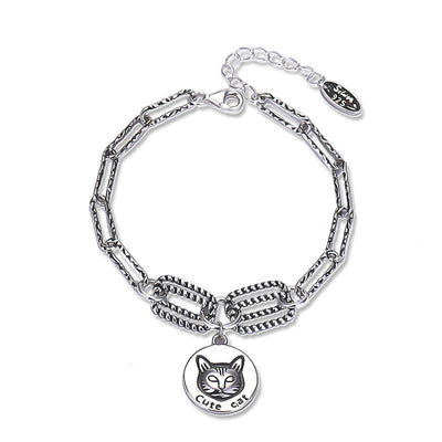 Dije Gato de Plata de Ley para Estudiantes - Colgante de Personalidad - Image 6