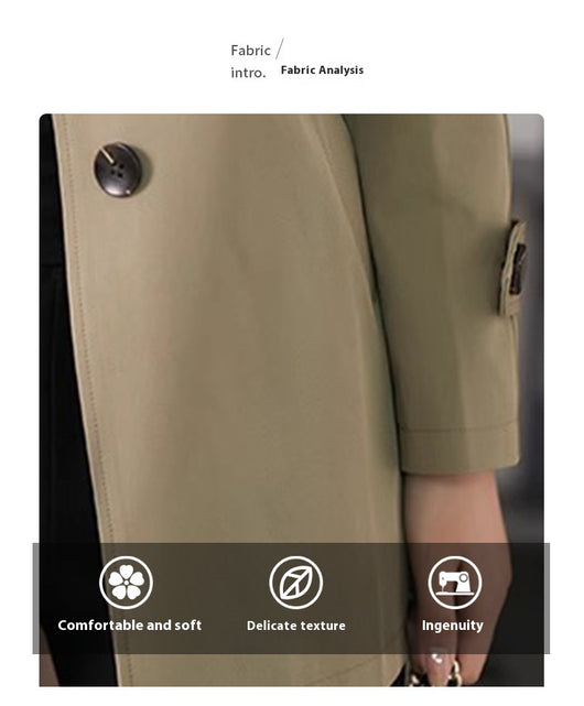 Gabardina Corta Estilo Británico Texturizada para Primavera y Otoño - Image 14