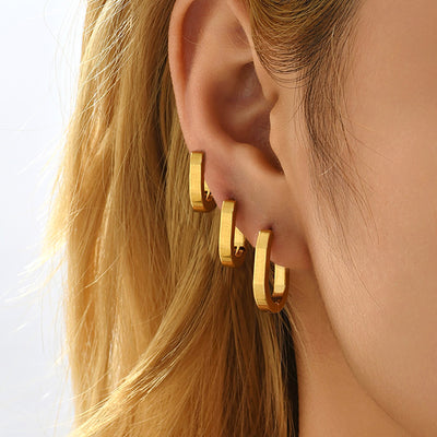 Aretes Ovalados en Acero Inoxidable con Geometría U - Image 10