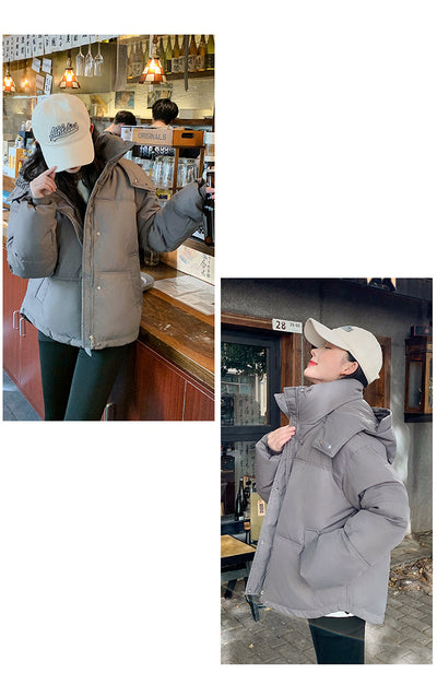 Chaqueta Acolchada de Algodón Suelta Estilo Coreano - Image 27
