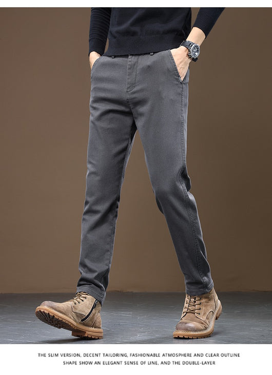 Pantalones Casuales Rectos para Hombre Chaolunbu - Corte Clásico y Cómodo - Image 16