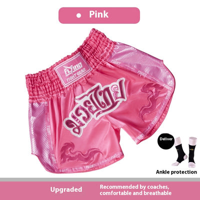 Pantalones Cortos Profesionales de Boxeo Tailandés y Sanda para Hombre y Mujer - Image 8