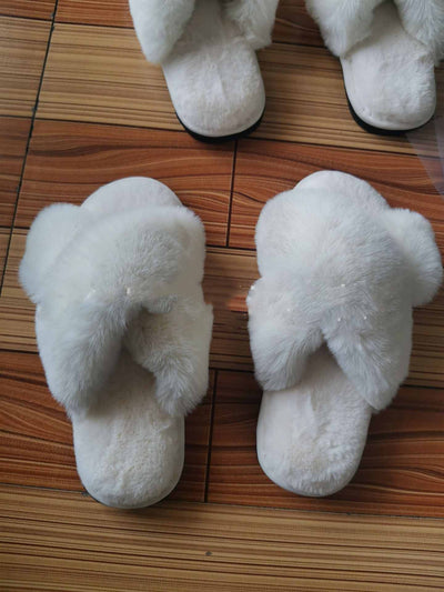 Pantuflas Peluche Cálidas para Mujer - Chanclas Suaves de Piel Sintética - Image 12