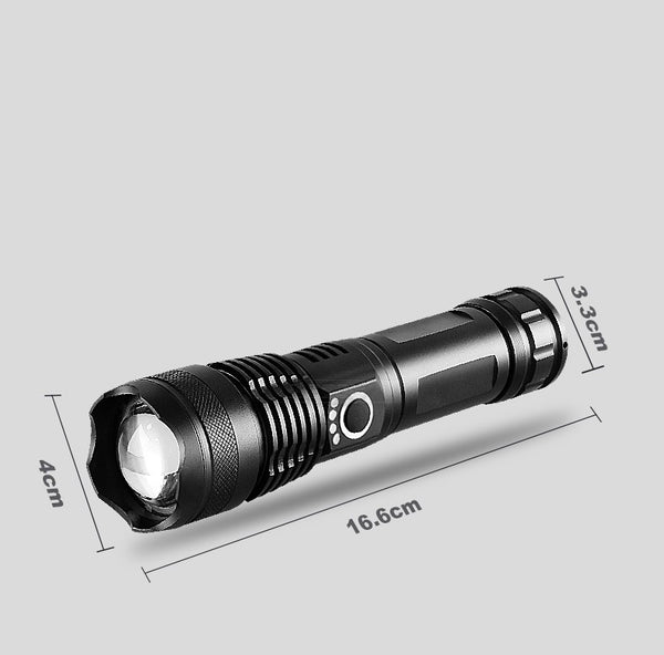 Linterna Telescópica LED de Aluminio de Alta Potencia