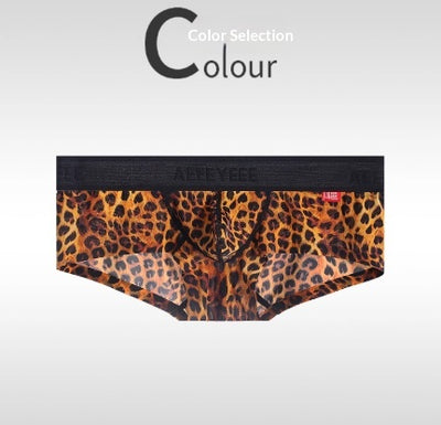 Bóxer Tipo Brief Estampado Leopardo Ultra Delgado para Hombre - Image 9