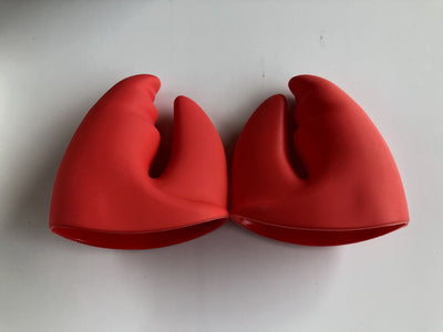 Guantes de Silicona Rojo Langosta con Pinzas para Cocina Creativa - Image 12
