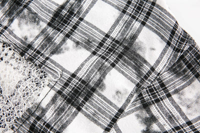 Camisa Cuadros Retro Oversize Manga Corta - Image 11