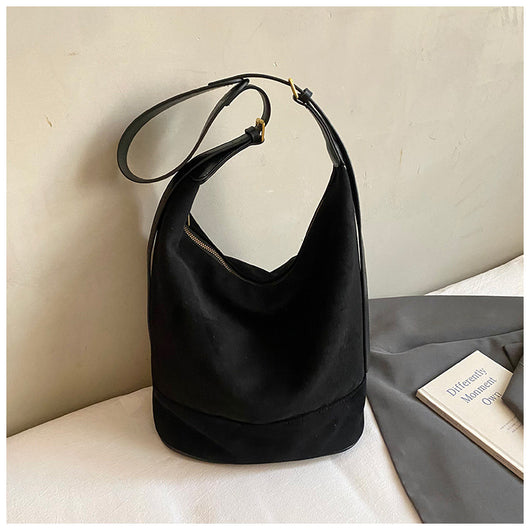 Bolsas Bucket de Ante Vintage para Mujer - Image 6