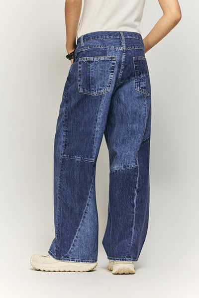 Jeans Patchwork con Estampado Digital para Hombre - Image 11