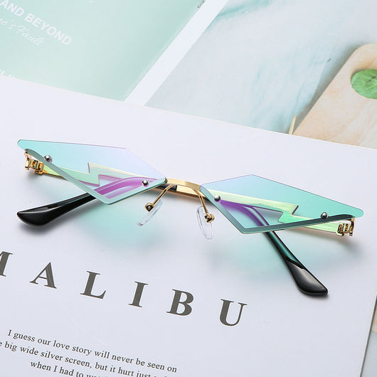 Gafas de Sol Sin Marco Rimless Estilo Fiesta - Image 11