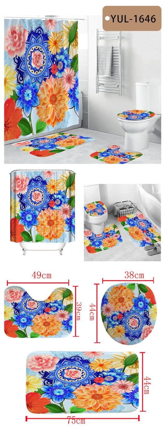 Cortina Bohemia Impermeable con Estampado Digital y Tecnología Antiviento - Image 23