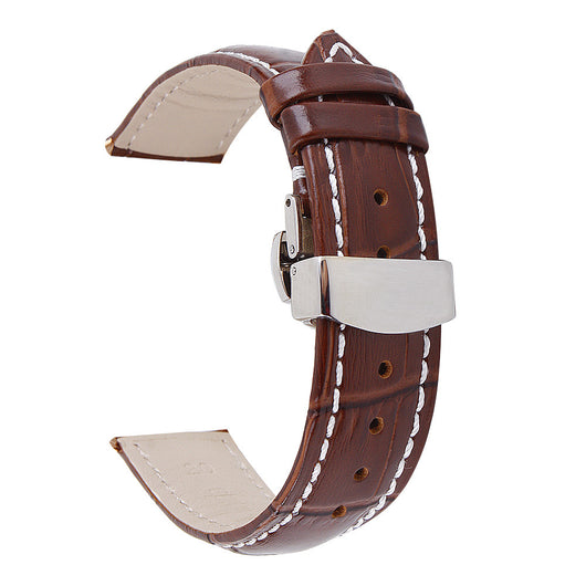Correa de Reloj de Cuero Vacuno Premium con Cierre Mariposa de Doble Click - Image 15
