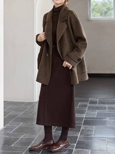 Abrigo de Lana Reversible Clásico Estilo Old Money para Invierno - Image 12