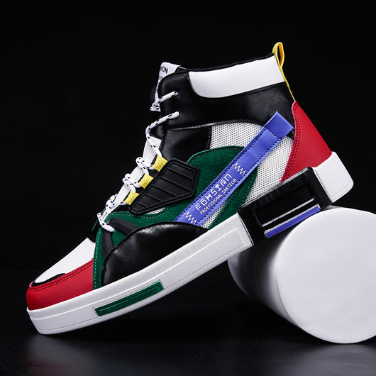 Zapatillas Deportivas de Caña Alta para Hombre con Plataforma Elevada