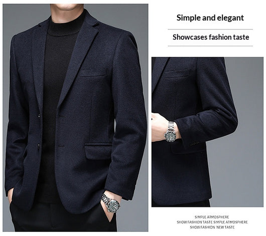 Traje de Lana Casual para Hombre - Otoño e Invierno - Image 24
