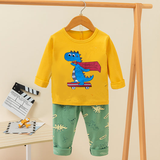 Pijama Infantil Estampado con Diseños Divertidos - Conjunto Cómodo para Casa - Image 10