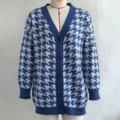 Cardigan de Lana con Bolsillos Contrastados y Cuello en V - Image 7