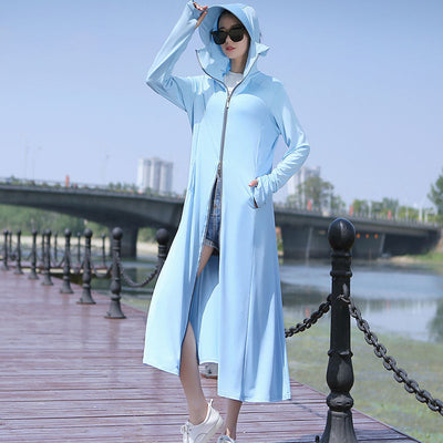Ropa de Protección Solar en Seda de Hielo - Colores Lisos - Image 34