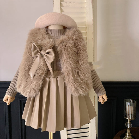 Conjunto Escolar Coreano Otoño Invierno para Niñas