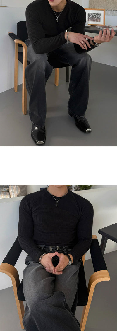 Camiseta Manga Larga Cuello Redondo Ajustada - Base Layer Otoño Hombre - Image 12
