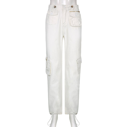 Jeans Verticales Multibolsillos para Mujer - Diseño Moderno y Funcional - Image 12