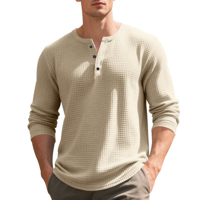 Camiseta Manga Larga Henry Estilo Retro - Image 6