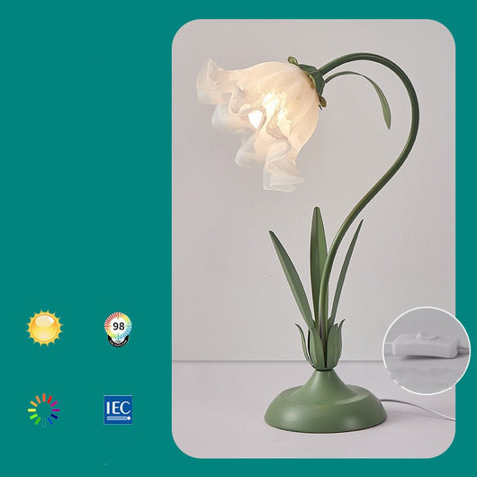 Lámpara de Escritorio Minimalista Flor Lirio de los Valles para Mesita de Noche - Image 7