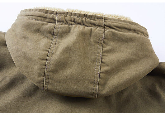 Chaqueta Casual de Algodón con Solapa para Hombre - Image 11