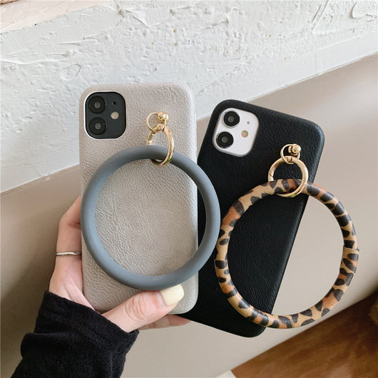 Funda para Celular de Cuero Estampado Leopardo con Anillo Retro - Image 12