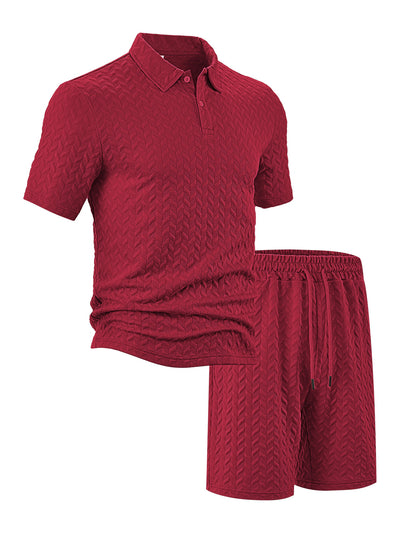 Camisa Casual de Manga Corta con Solapa para Hombre - Conjunto Versátil de Verano - Image 9