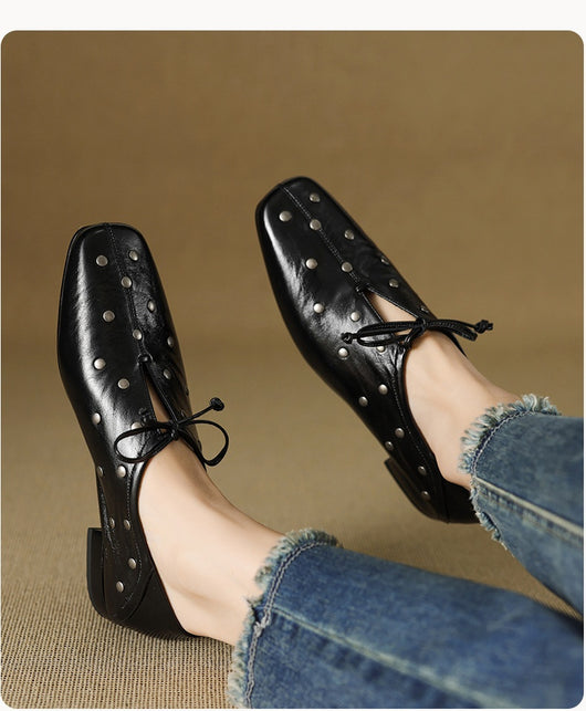 Zapatos Mary Jane de Cuero con Remaches - Elegancia Primaveral - Image 17