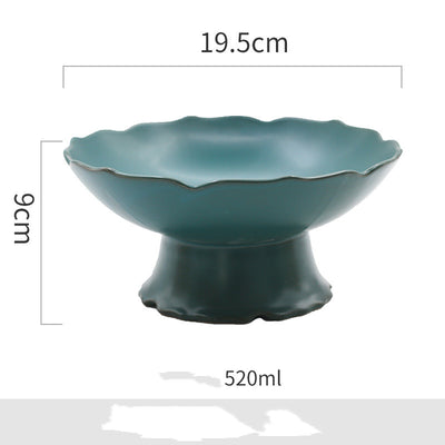 Frutero Cerámica Azul Retro - Diseño Alto y Elegante - Image 3