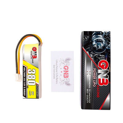Batería LiPo de Alto Rendimiento GNB 380mAh 7.6V 90C para Autos de Carreras Mosquito