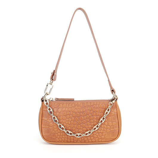 Bolso de Cuero Crudo para Hombro Único - Estilo Minimalista - Image 13