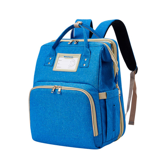 Bolsa Cambiador Mochila Plegable con Carga USB en Tela Oxford - Image 4