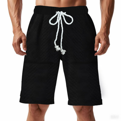 Shorts de Punto Jacquard Holgados para Hombre - Image 4