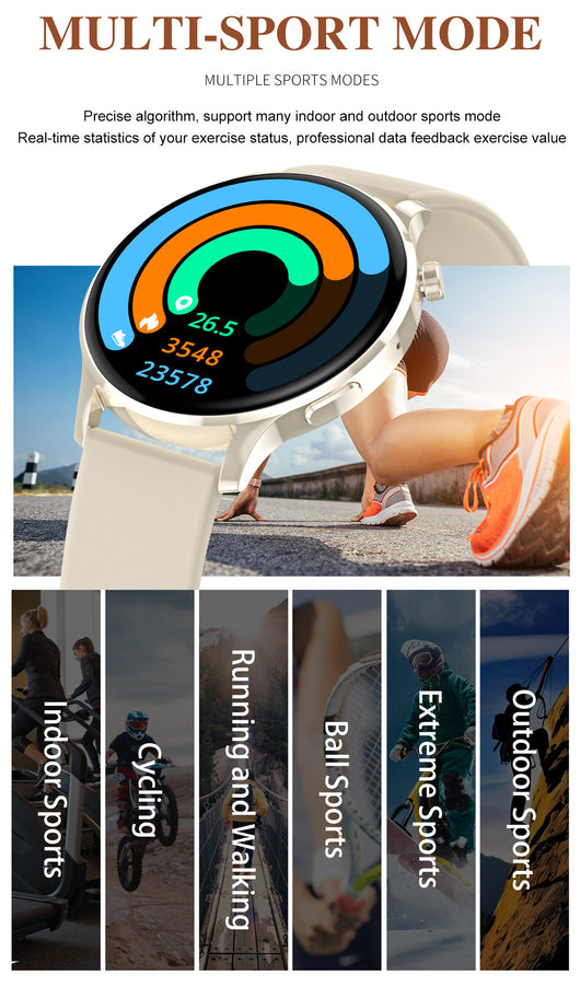 Reloj Inteligente con Monitor de Frecuencia Cardíaca y Llamadas Bluetooth - Image 10