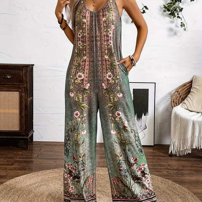 Jumpsuit Estampado Tribal con Mangas