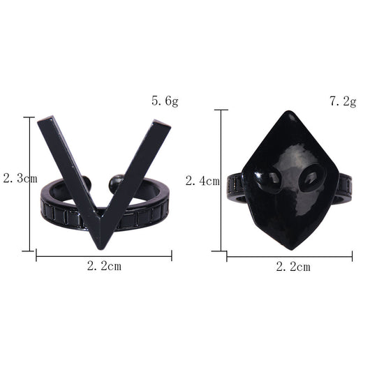 Juego de Anillos de Nogal Negro Exquisito - Image 6