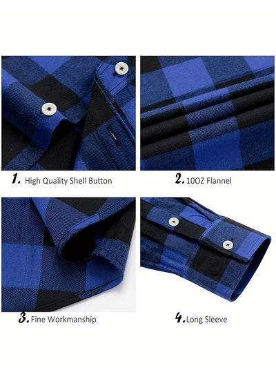 Camisa de Manga Larga con Solapa Elegante para Hombre - Image 31