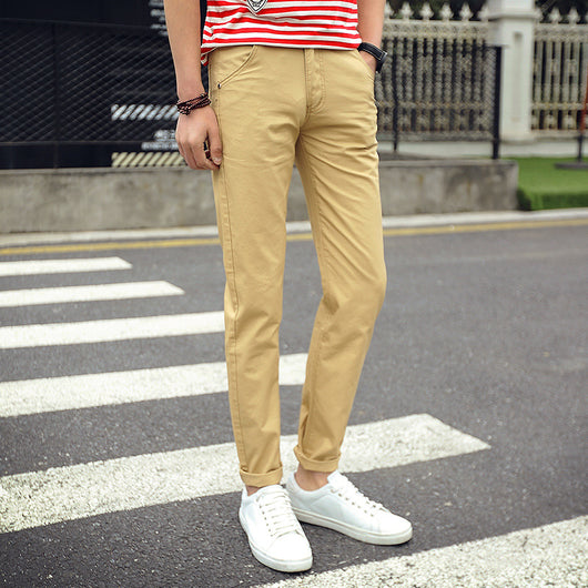 Pantalones Casuales de Algodón para Hombre