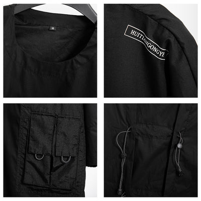 Playera Cargo Suelta Estilo Oscuro para Parejas - Tendencia Urbana con Bolsillos - Image 6