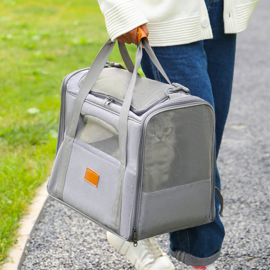 Bolsa Transportadora Plegable para Mascotas Pequeñas - Diseño Respirable