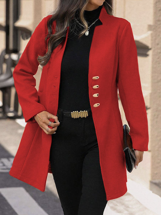 Abrigo de Lana Coreano Slim Fit Otoño Invierno Mujer - Image 7