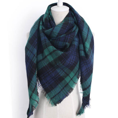Bufanda Chal Triangular de Cachemira para Invierno - Estilo Europeo y Americano - Image 29